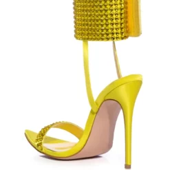 AZALEA WANG GRIFFON EMBELLISHED STILETTO SANDAL -AZALEA WANG Shop azalea wang griffon embellished stiletto sandal yellow 4 4
