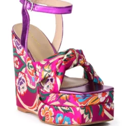 AZALEA WANG HAYDEN BROCADE WEDGE SANDAL -AZALEA WANG Shop azalea wang hayden brocade wedge sandal multi 3 3
