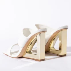 AZALEA WANG HEAD IN THE CLOUDS WEDGE SANDAL IN WHITE -AZALEA WANG Shop azalea wang head in the clouds wedge sandal in white white 5 5
