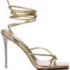 AZALEA WANG HYPER STILETTO SANDAL IN GOLD 2 AZALEA WANG HYPER STILETTO SANDAL IN GOLD -AZALEA WANG Shop azalea wang hyper stiletto sandal in gold gold 2 2