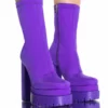 AZALEA WANG ICING MONOCHROME PURPLE CHUNKY BOOTIE 2 AZALEA WANG ICING MONOCHROME PURPLE CHUNKY BOOTIE -AZALEA WANG Shop azalea wang icing monochrome purple chunky bootie purple 1 1