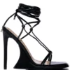 AZALEA WANG IMPULSIVE CHUNKY SANDAL IN BLACK -AZALEA WANG Shop azalea wang impulsive chunky pump in black black 2 2 c1