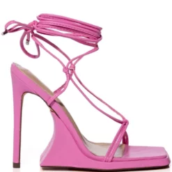 AZALEA WANG IMPULSIVE CHUNKY SANDAL IN PINK