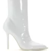 AZALEA WANG ISABELLA PATENT BOOTIE IN WHITE 1 AZALEA WANG ISABELLA PATENT BOOTIE IN WHITE -AZALEA WANG Shop azalea wang isabella patent bootie in white white 2 2