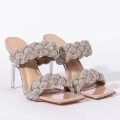 AZALEA WANG IT WAS ALL A DREAM STILETTO SANDAL IN NUDE -AZALEA WANG Shop azalea wang it was all a dream stiletto sandal in nude nude 4 4