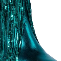 AZALEA WANG JOYFUL RING WESTERN BOOTIE IN BLUE -AZALEA WANG Shop azalea wang joyful ring western bootie in blue blue 5 5