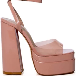 AZALEA WANG KAMILAH CHUNKY PLATFORM SANDAL IN PINK