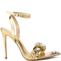 AZALEA WANG Shop -AZALEA WANG Shop azalea wang keep it sweet stiletto sandal in gold gold 1 1