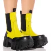 AZALEA WANG KELIANNA CHUNKY BOOT IN LIME -AZALEA WANG Shop azalea wang kelianna chunky boot in lime lime 1 1