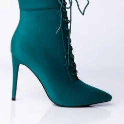 AZALEA WANG LIGHT ME UP STILETTO BOOTIE IN GREEN