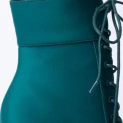 AZALEA WANG LIGHT ME UP STILETTO BOOTIE IN GREEN -AZALEA WANG Shop azalea wang light me up stiletto bootie in green green 6 6
