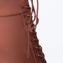 AZALEA WANG LIGHT ME UP STILETTO BOOTIE IN RUST -AZALEA WANG Shop azalea wang light me up stiletto bootie in rust rust 6 6