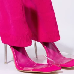 AZALEA WANG LOVE ME LIKE YOU DO STILETTO SANDAL IN FUCHSIA -AZALEA WANG Shop azalea wang love me like you do stiletto bootie in fuchsia fuchsia 6 6