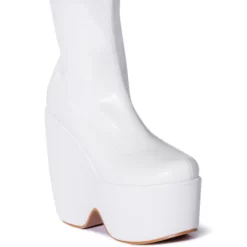 AZALEA WANG LOXLEY WEDGE BOOTIE IN WHITE -AZALEA WANG Shop azalea wang loxley wedge bootie in white white 3 3