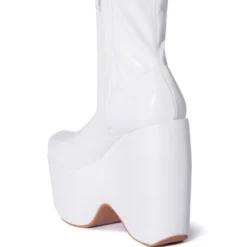 AZALEA WANG LOXLEY WEDGE BOOTIE IN WHITE -AZALEA WANG Shop azalea wang loxley wedge bootie in white white 4 4