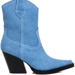 AZALEA WANG MATTY 2 IN 1 BOOT IN DENIM -AZALEA WANG Shop azalea wang matty 2 in 1 boot in denim denim 3 3