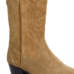 AZALEA WANG GENUINE LEATHER MOCO TAN WESTERN BOOT -AZALEA WANG Shop azalea wang moco tan western boot brown 5 5