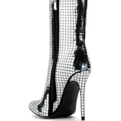 AZALEA WANG MONTROSE STILETTO BOOTIE IN SILVER -AZALEA WANG Shop azalea wang montrose stiletto bootie in silver silver 4 4