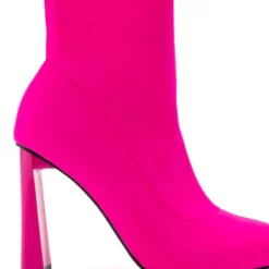 AZALEA WANG MOSCATO NEOPRENE BOOTIE IN PINK -AZALEA WANG Shop azalea wang moscato neoprene bootie in pink pink 5 5