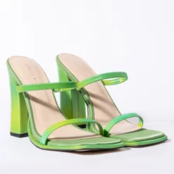 AZALEA WANG MOVING ON CHUNKY SANDAL IN GREEN -AZALEA WANG Shop azalea wang moving on chunky sandal in green green 4 4