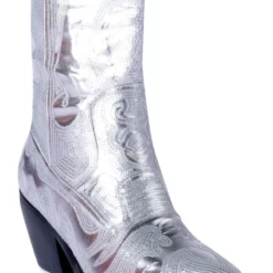 AZALEA WANG MY SWEETHEART SEQUIN EMBELLISHED BOOT IN SILVER -AZALEA WANG Shop azalea wang my sweetheart sequin embellished boot in silver silver 5 5