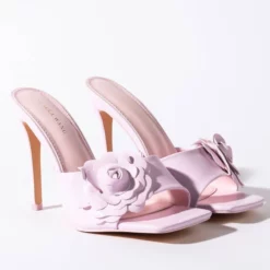 AZALEA WANG NICE GIRL STILETTO SANDAL IN PINK -AZALEA WANG Shop azalea wang nice girl stiletto sandal in pink pink 4 4