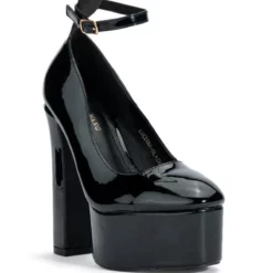 AZALEA WANG NIGHT MOVES PLATFORM PUMP IN BLACK -AZALEA WANG Shop azalea wang night moves platform pump in black black 3 3