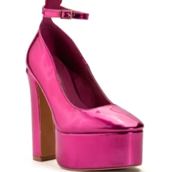 AZALEA WANG NIGHT MOVES PLATFORM PUMP IN FUCHSIA -AZALEA WANG Shop azalea wang night moves platform pump in fuchsia fuchsia 3 3