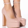 AZALEA WANG NIGHT MOVES PLATFORM PUMP IN NUDE -AZALEA WANG Shop azalea wang night moves platform pump in nude nude 1 1
