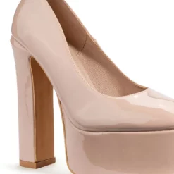 AZALEA WANG NIGHT MOVES PLATFORM PUMP IN NUDE -AZALEA WANG Shop azalea wang night moves platform pump in nude nude 5 5
