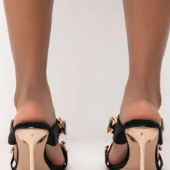 AZALEA WANG NO MORE LIES STILETTO SANDAL IN BLACK -AZALEA WANG Shop azalea wang no more lies stiletto sandal in black black 4 4