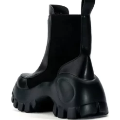 AZALEA WANG NORTH ZIP CHUNKY BOOT IN BLACK -AZALEA WANG Shop azalea wang north zip chunky boot in black black 4 4