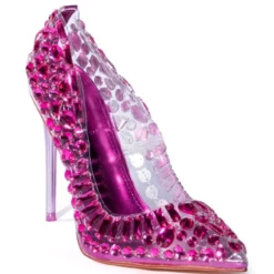 AZALEA WANG NOT BOSSY JUST A BOSS STILETTO PUMP IN FUCHSIA -AZALEA WANG Shop azalea wang not bossy just a boss stiletto pump in fuchsia fuchsia 3 3