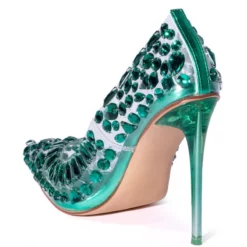 AZALEA WANG NOT BOSSY JUST A BOSS STILETTO PUMP IN GREEN 9 AZALEA WANG NOT BOSSY JUST A BOSS STILETTO PUMP IN GREEN -AZALEA WANG Shop azalea wang not bossy just a boss stiletto pump in green green 4 4