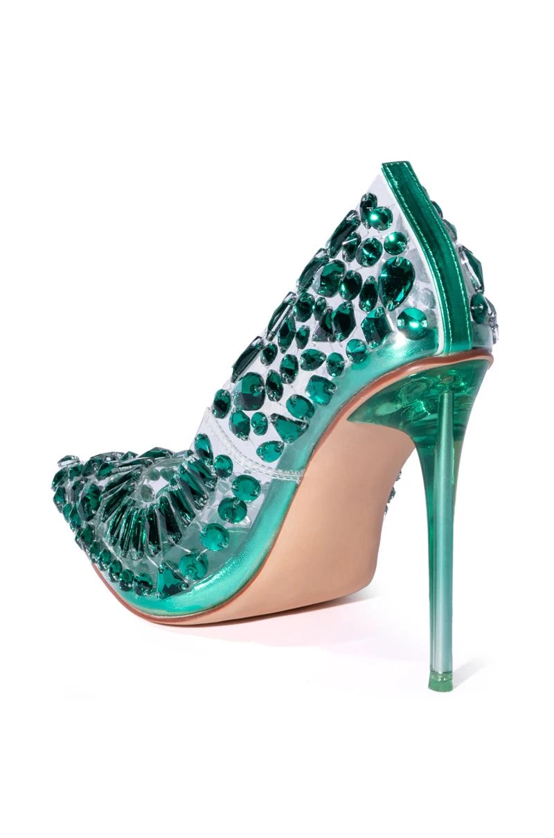 AZALEA WANG NOT BOSSY JUST A BOSS STILETTO PUMP IN GREEN 5 AZALEA WANG NOT BOSSY JUST A BOSS STILETTO PUMP IN GREEN - Image 3