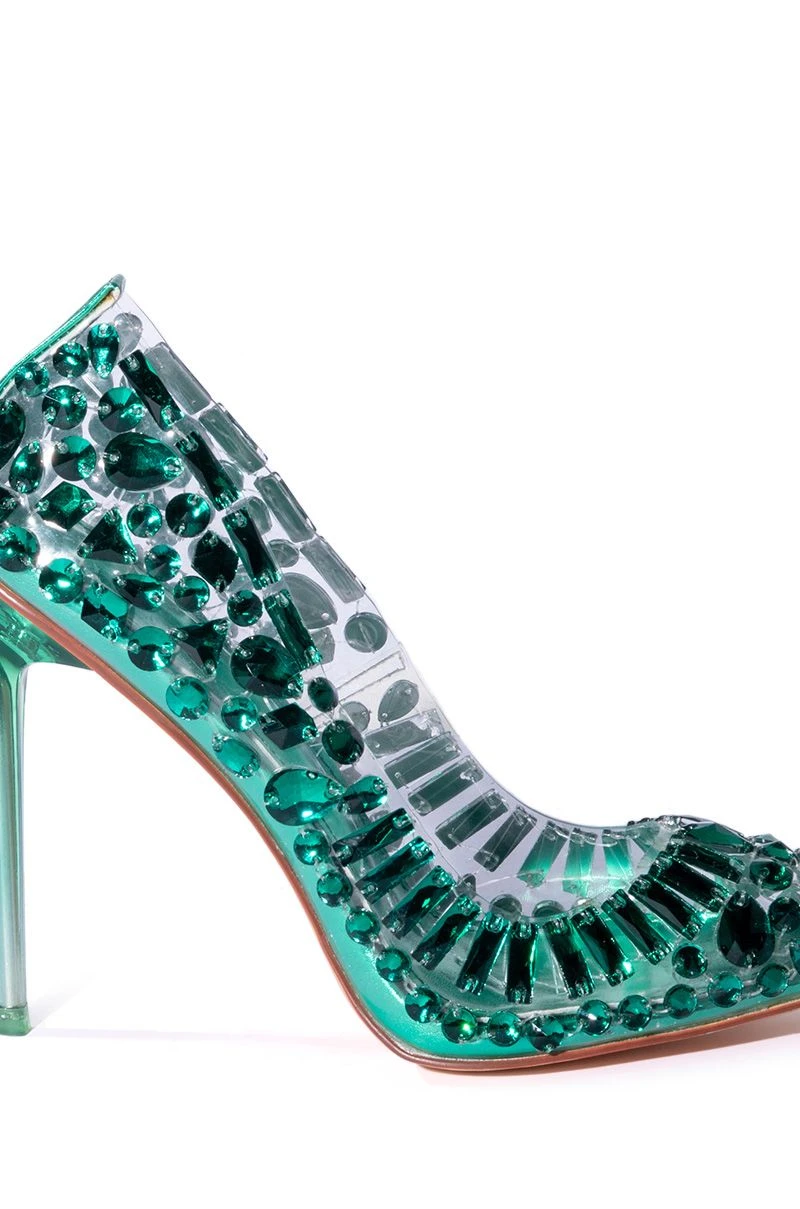 AZALEA WANG NOT BOSSY JUST A BOSS STILETTO PUMP IN GREEN 6 AZALEA WANG NOT BOSSY JUST A BOSS STILETTO PUMP IN GREEN - Image 4