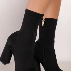 AZALEA WANG NOTHING LASTS FOREVER CHUNKY BOOTIE IN BLACK -AZALEA WANG Shop azalea wang nothing lasts forever chunky bootie in black black 5 5 c1