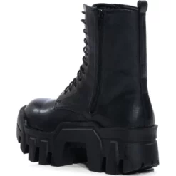 AZALEA WANG OLYMPIA WHITE CHUNKY BOOTIE -AZALEA WANG Shop azalea wang olympia white chunky bootie black 4 4