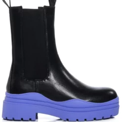 AZALEA WANG ONLY IN MY DREAMS FLATFORM BOOTIE IN PERIWINKLE