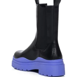 AZALEA WANG ONLY IN MY DREAMS FLATFORM BOOTIE IN PERIWINKLE -AZALEA WANG Shop azalea wang only in my dreams flatform bootie in periwinkle periwinkle 4 4 c1