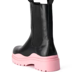 AZALEA WANG ONLY IN MY DREAMS FLATFORM BOOTIE IN PINK -AZALEA WANG Shop azalea wang only in my dreams flatform bootie in pink pink 4 4 c1