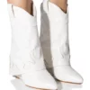 AZALEA WANG PARTY IN THE USA FOLD OVER WESTERN BOOT IN WHITE -AZALEA WANG Shop azalea wang party in the usa fold over western boot in white white 1 1