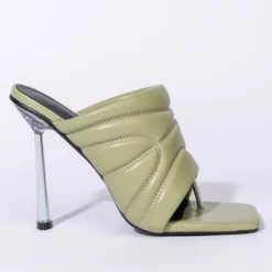AZALEA WANG PENTHOUSE PARTY STILETTO SANDAL IN KHAKI -AZALEA WANG Shop azalea wang penthouse party stiletto sandal in khaki khaki 3 3