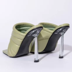 AZALEA WANG PENTHOUSE PARTY STILETTO SANDAL IN KHAKI -AZALEA WANG Shop azalea wang penthouse party stiletto sandal in khaki khaki 5 5