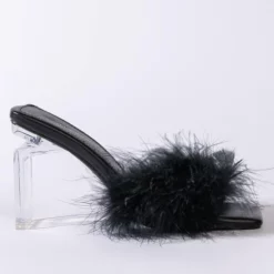 AZALEA WANG PILLOW TALK SQUARE TOE SANDAL IN BLACK -AZALEA WANG Shop azalea wang pillow talk square toe sandal in black black 3 3