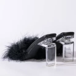 AZALEA WANG PILLOW TALK SQUARE TOE SANDAL IN BLACK -AZALEA WANG Shop azalea wang pillow talk square toe sandal in black black 5 5