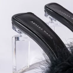 AZALEA WANG PILLOW TALK SQUARE TOE SANDAL IN BLACK -AZALEA WANG Shop azalea wang pillow talk square toe sandal in black black 6 6