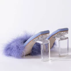 AZALEA WANG PILLOW TALK SQUARE TOE SANDAL IN PERIWINKLE -AZALEA WANG Shop azalea wang pillow talk square toe sandal in periwinkle periwinkle 5 5