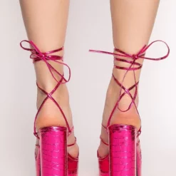 AZALEA WANG PUSH YOUR LIMIT CHUNKY SANDAL IN PINK -AZALEA WANG Shop azalea wang push your limit chunky sandal in pink pink 4 4