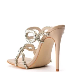 AZALEA WANG RED CARPET RHINESTONE STRAP STILETTO SANDAL -AZALEA WANG Shop azalea wang red carpet rhinestone strap stiletto sandal nude 4 4